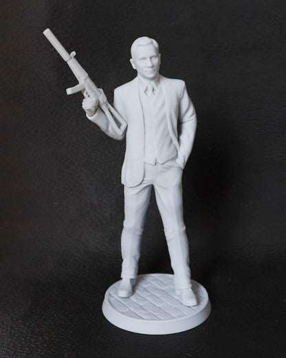 1/24 resin figures model Film Character Male Agent Gunman Unassembled unpainted