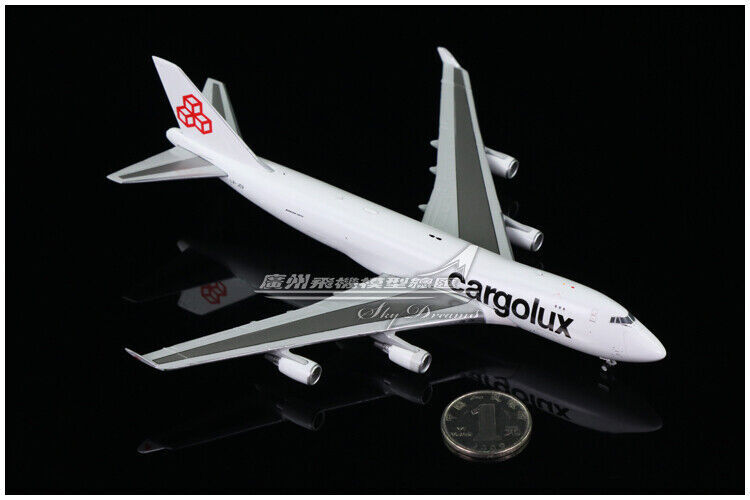 1:400 JC Wings Cargolux BOEING 747-400F Passenger Plane Diecast Aircraft Model