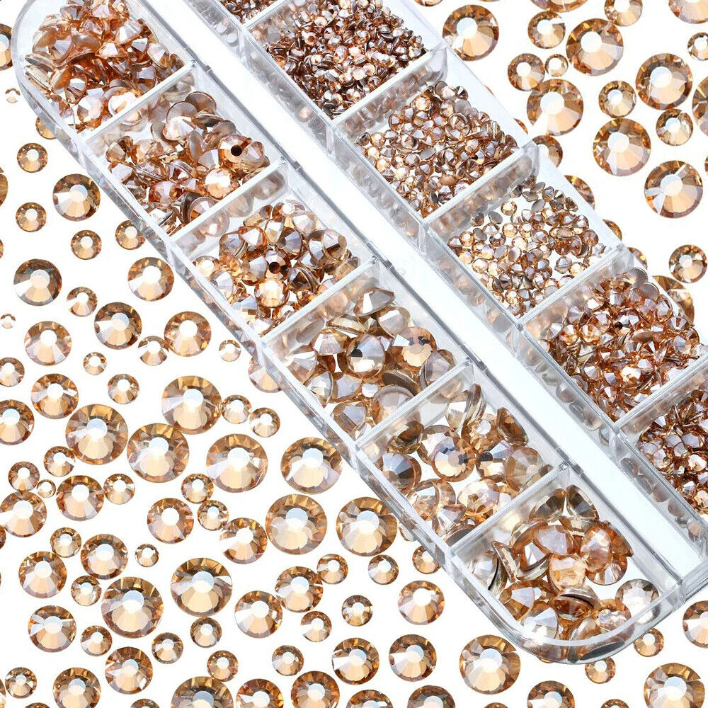 Nail Charms 30Pcs Boxed Luxury Shiny Planet Alloy 3D Art Rhinestones Bling Decor