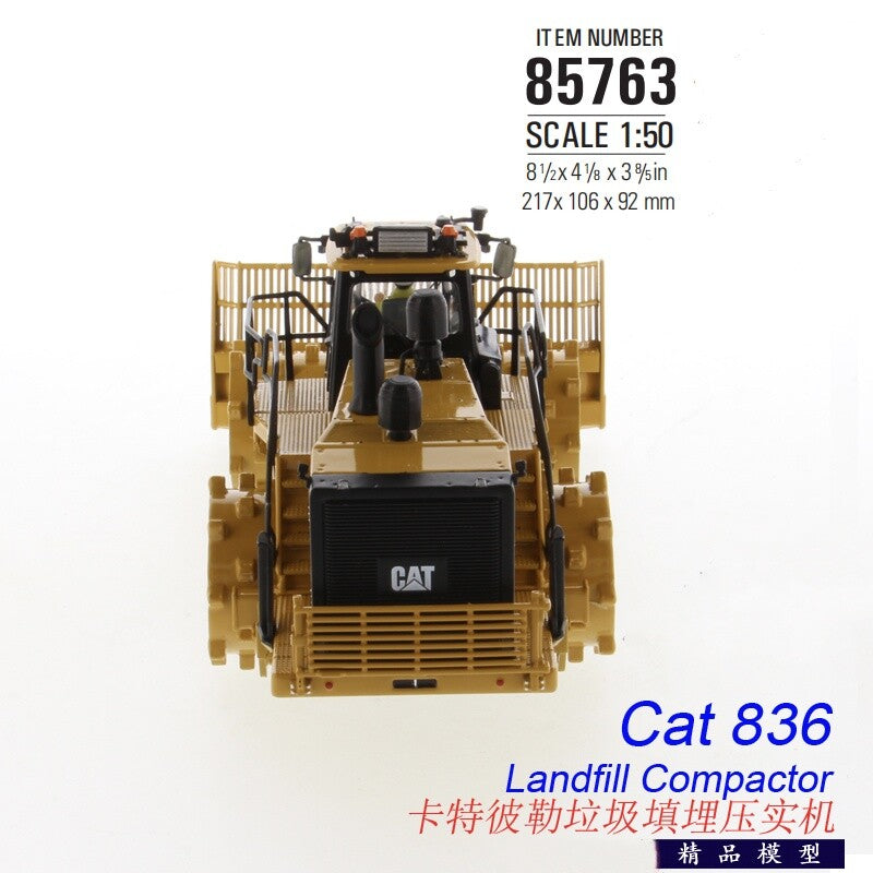 1:50 DM 836 LANDFILL COMPACTOR Construction Machine Equipment Diecast Model