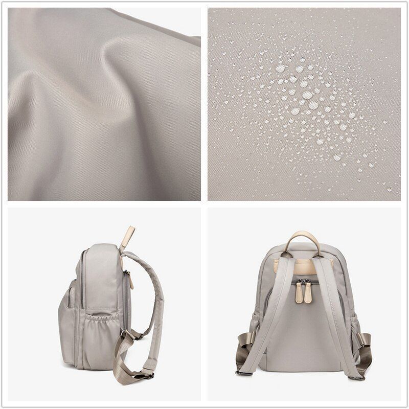 Backpack Fashion Bag Pack Waterproof Travel Bag Oxford Cloth Rucksack Gray/Black