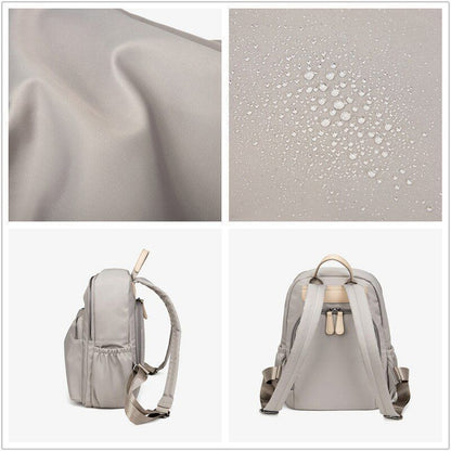 Backpack Fashion Bag Pack Waterproof Travel Bag Oxford Cloth Rucksack Gray/Black