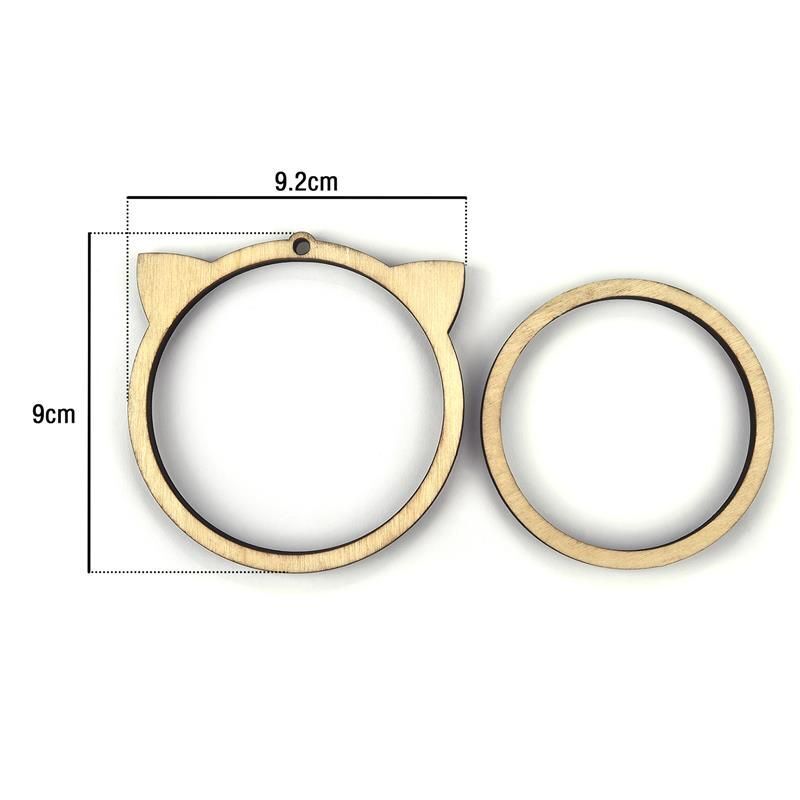 Mini Embroidery Hoop Wooden Ring DIY Cross Stitch Needle Frame Craft Sewing Tool