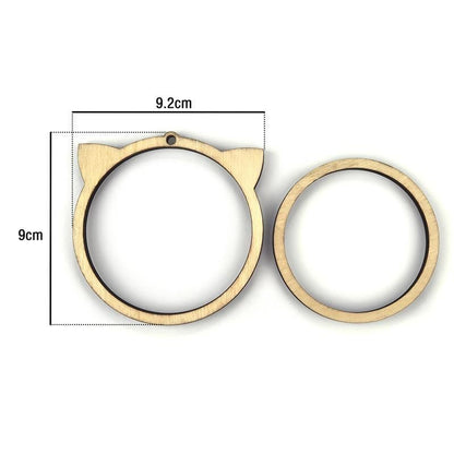 Mini Embroidery Hoop Wooden Ring DIY Cross Stitch Needle Frame Craft Sewing Tool