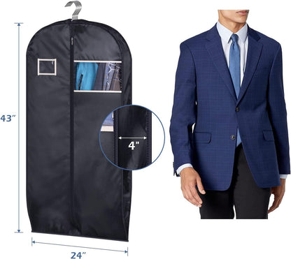 43" Suit Bags for Men Travel, Travel Garment Bag Carry On, Durable Thick