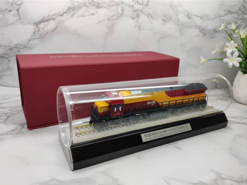 1:87 34CM Harmony 5B(HXN5B) Shunting Locomotive with 4400 HP Train Diecast Model