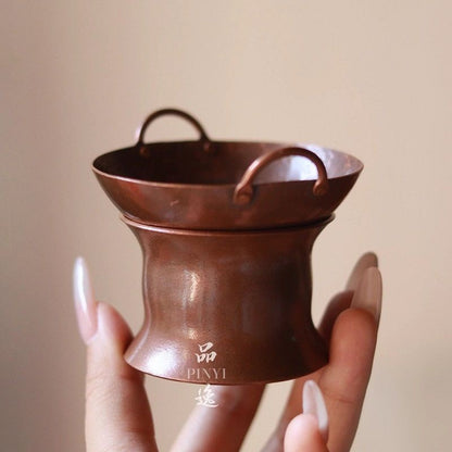 Japanese Purple Copper Handmade Teapot Strainer Gongfu Tea Accessory