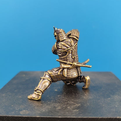 Brass Samurai Incense Holder Stick Incense Burner for Sandalwood Agarwood