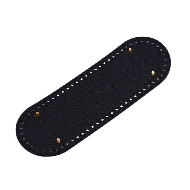 Oval Bottom For Knitted Bag PU Leather Bag Accessories DIY Crochet Bag Bottom