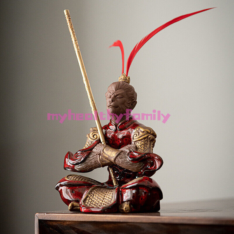 Monkey King Statue Bar Porcelain Home Decoration Handmade House Warming Gift New