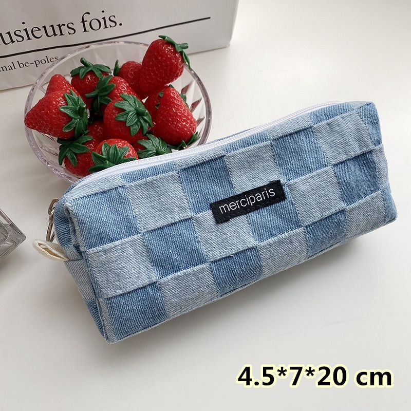 Plaid Traveling Makeup Cosmetic Storage Bag Handbags Wallet Organizer Cute Pouch