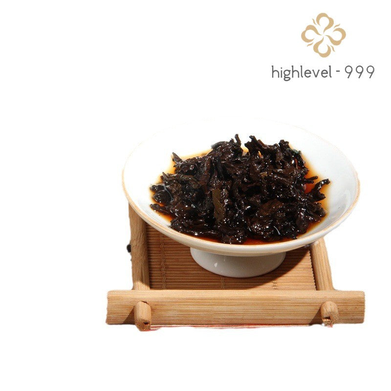 250g Ripe Pu'er Tea Brick 2002 Yunnan Laobanzhang Ancient Tree Spring Aged Tea