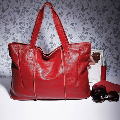 Genuine Leather Bag Women Leather Handbags Women Tote Bags Shoulder Bag