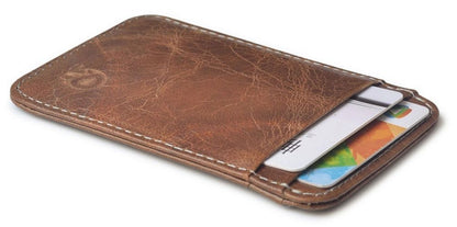 Leather Thin Mini Card Wallet Card Case Cash Change Pack Pocket 102 * 68 mm Bag
