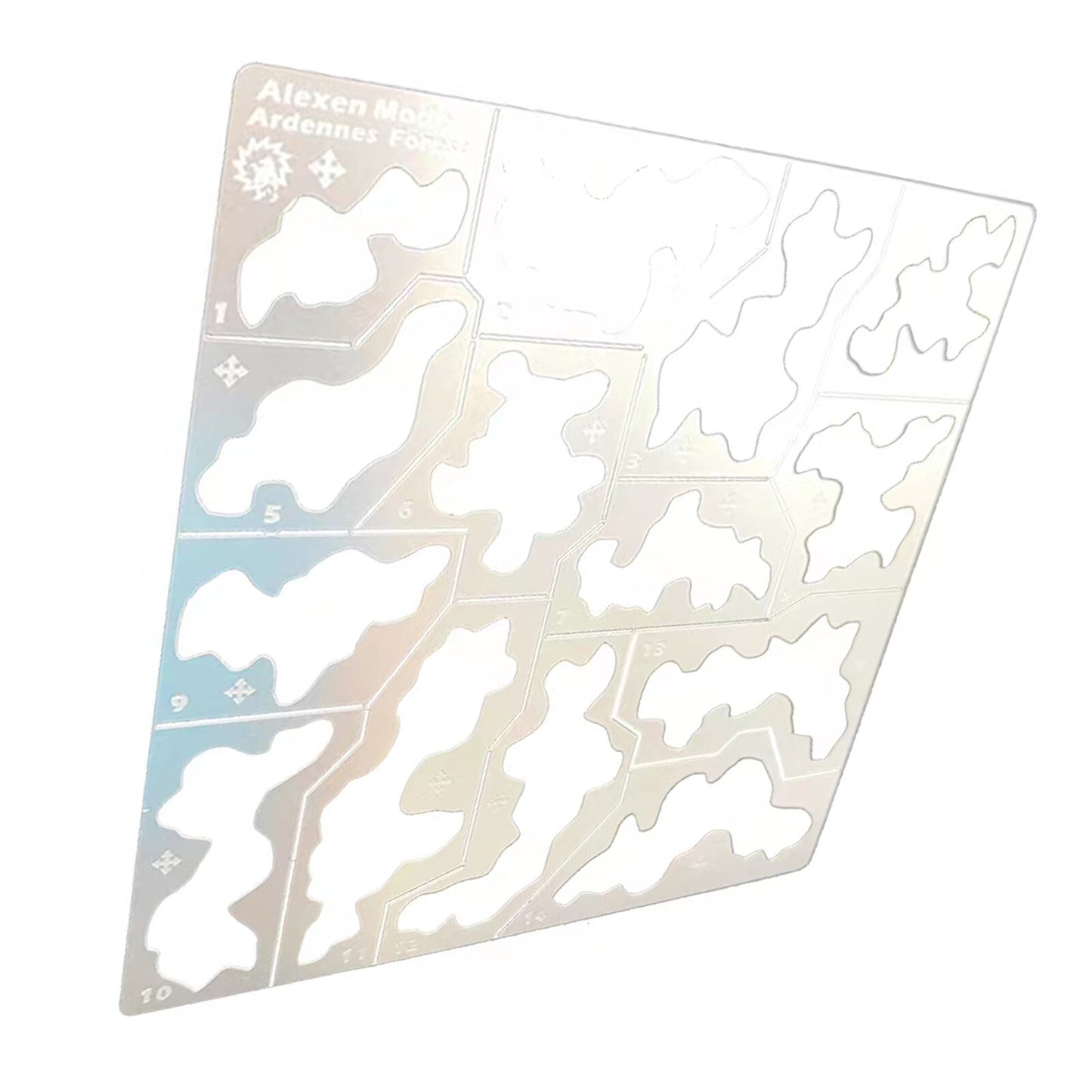 1/35 1/100 Steel Forest Camouflage Stenciling Template Leakage Spray Model Tool