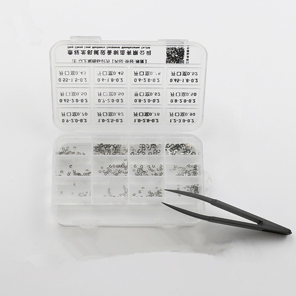 360Pack 12 Sizes Watch E-Clips Latch Pusher Assortment With Tweezers Tools