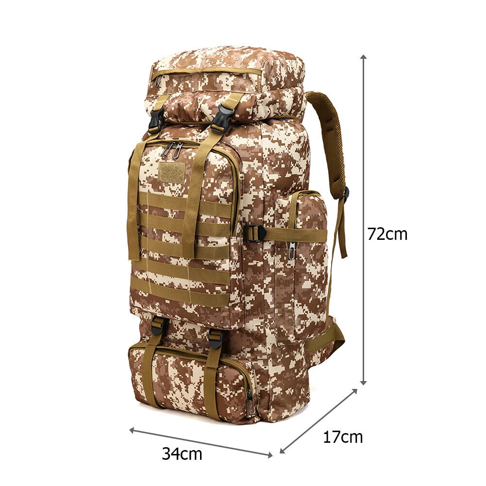 80L Sport Travel Bag 600D Oxford Backpack Tactical Backpack for Outdoor