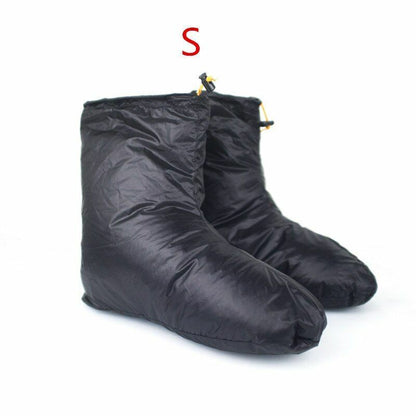 Water Resistant Slippers Thermal Accessory Goose Down Outdoor Camping Socks Warm