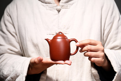 4.4" Collect Chinese Yixing Zisha Pottery Clovershrub Clay 200ML Mesh Teapot秦权