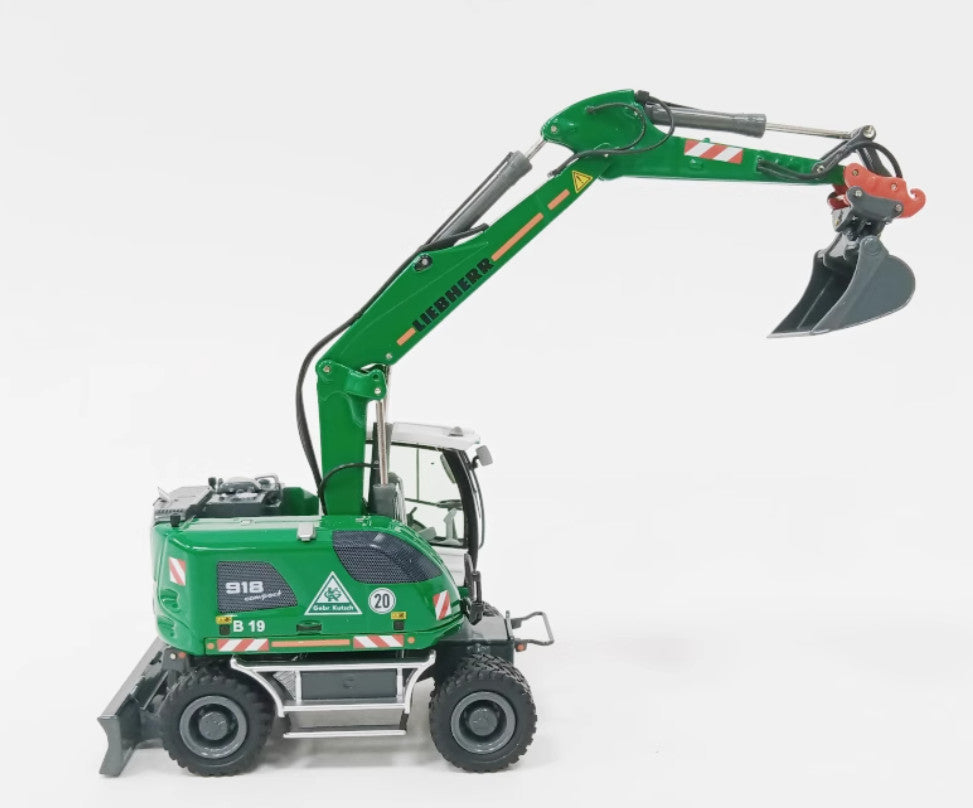 1:50 NZG LIEBHERR A918 Wheeled Excavator Gebr.Kutsch Machine Diecast Model