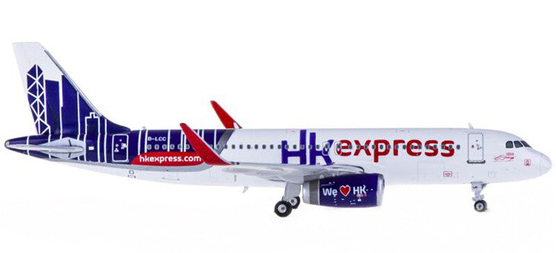 Phoenix HK Express Airbus A320 B-LCC 1:400 DIECAST Aircraft Pre-builded Model