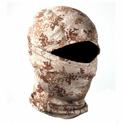 Tactical Camouflage Full Face Mask Hunting Cycling Sports Helmet Liner Military