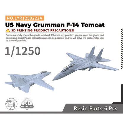 Yao's Studio LYR1250222A 1/1250 Military Model Kit US Navy Grumman F-14 Tomcat