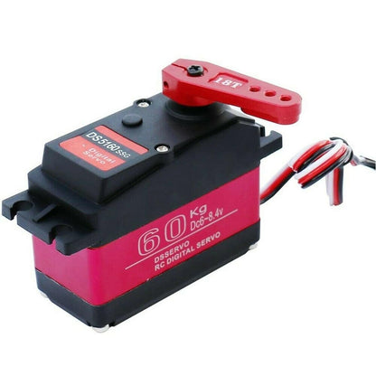 60KG Copper & Aluminum Gear Digital Servo Kits For Axial SCX6 1/6 RC Car E