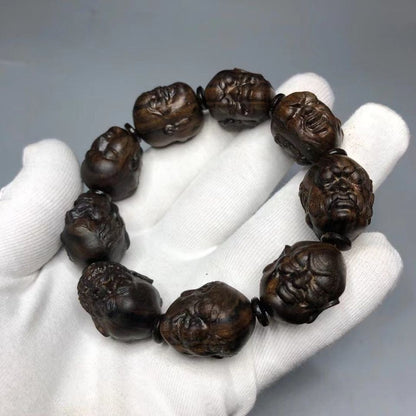 Eighteen Arhats Buddha Beads For Men Women Rosary Beads Natural Wood Bracelet