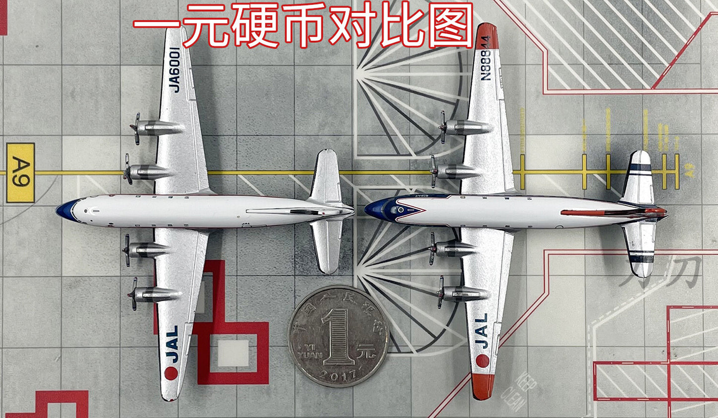 2PCS 1:400 JAPAN AIRLINES JAL DC-4 Passenger Airplane Diecast Aircraft Model