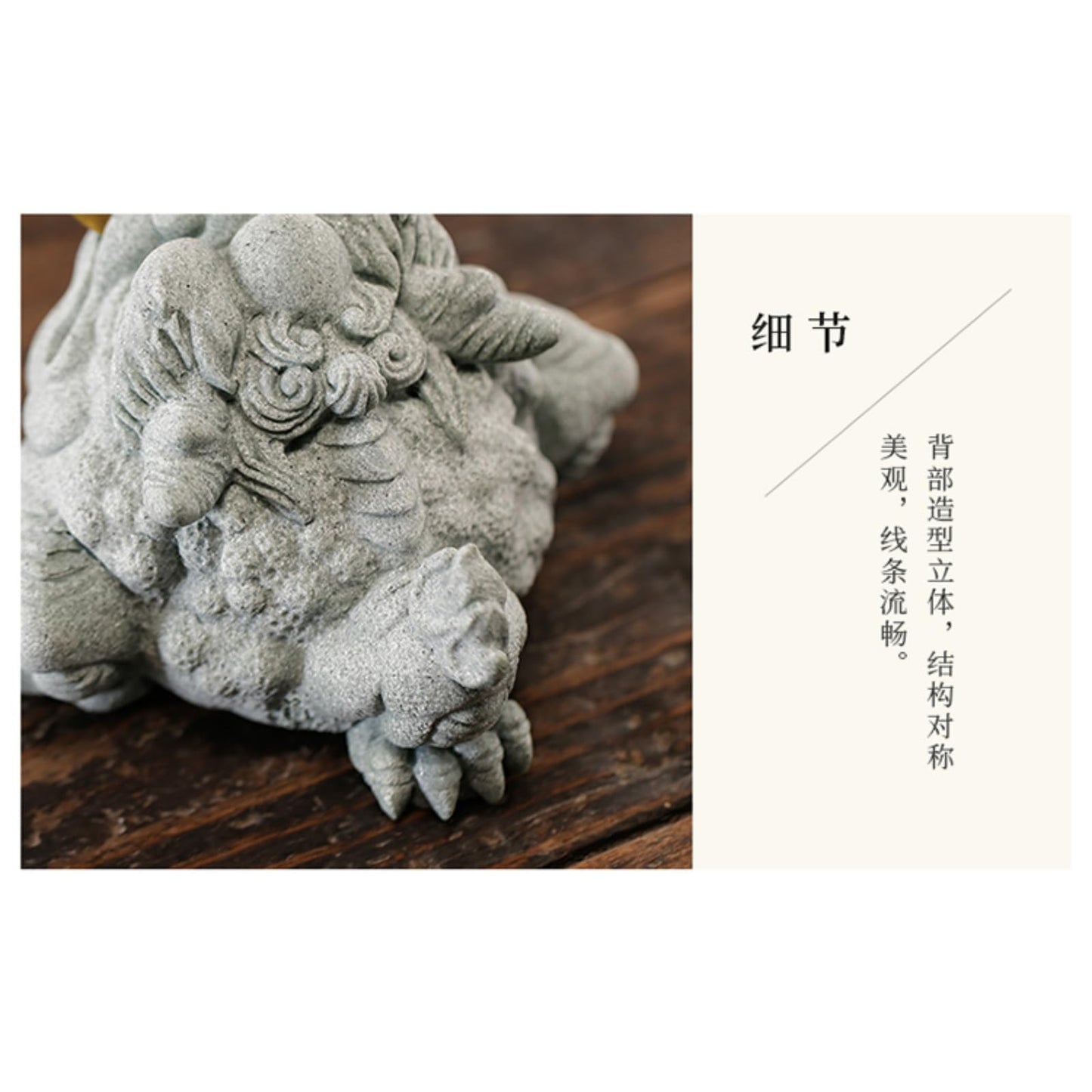 Retro Golden Toad Green Sandstone Tea Pet 9cm Tea Table Decoration Tea Play