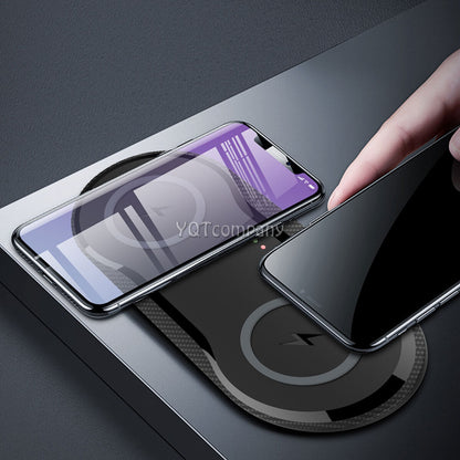Dual Phones Charging Pad Wireless Charger For Galaxy S20 Fan Edition /S20 FE 5G