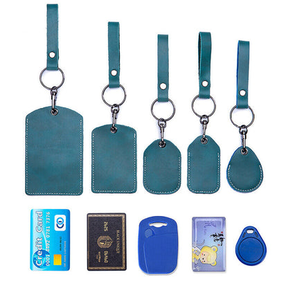 Card Holder Protective Cover Bus Card Cover ID Card Case Keychain Card Bag