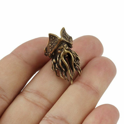 Octopus Knife Beads Copper Pendant Brass Paracord Accessories Caribbean Pirates