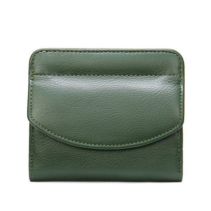 Short Wallet Purse Genuine Leather Card Holder Short Coin Money Bag 10.5*1*9.5cm