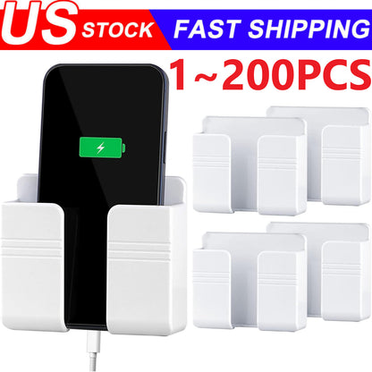 Holder Wall Mounted Mobile Phone Charging Organizer Storage Box Stand Rack Lot