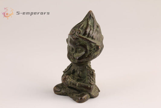 Rare Chinese copper wukong monkey king buddha Statue table decoration tea pet
