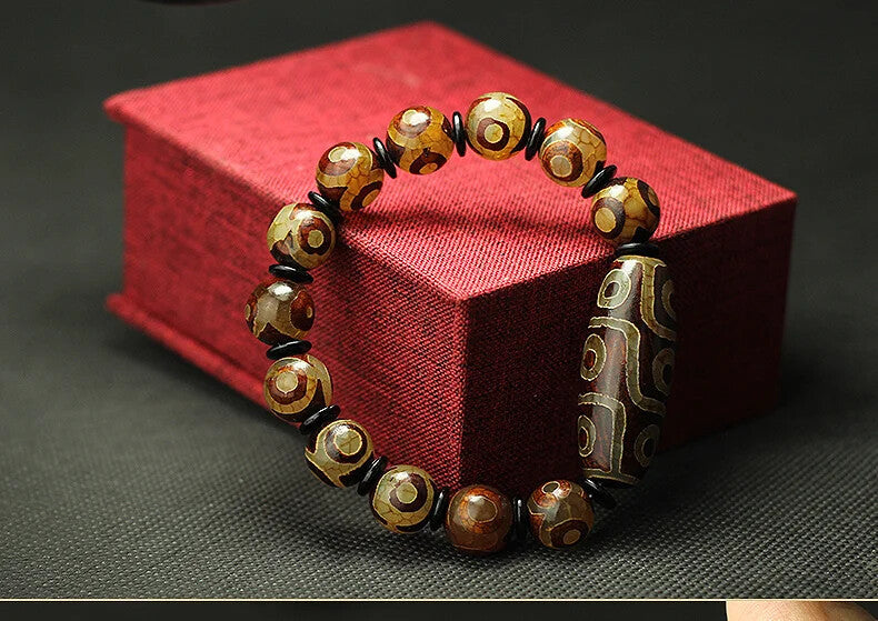 Ethnic Style Great Quality Nine and Three Eyes Natural Bracelet