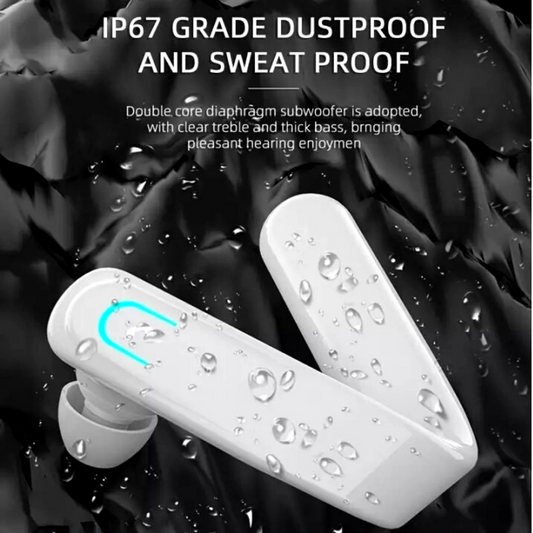 Driving Trucker Headset Wireless Bluetooth 5.0 Earpiece Earbuds Noise Cancelling