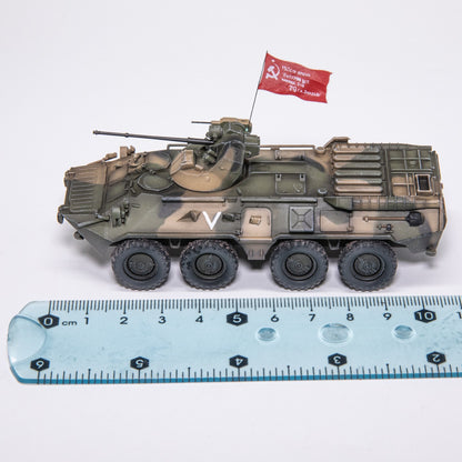 1/72 Russian three-color BTR80A armored vehicle finished model