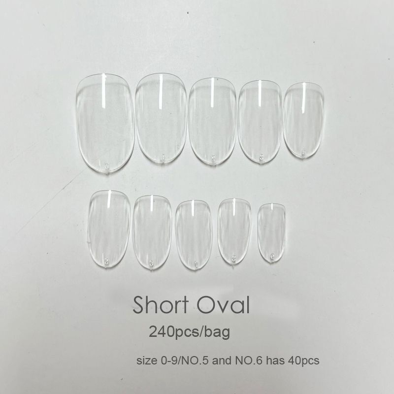 False Nail Tips 240Pcs XXL Square Full Covers Luxury Gel Press On Manicure Tools