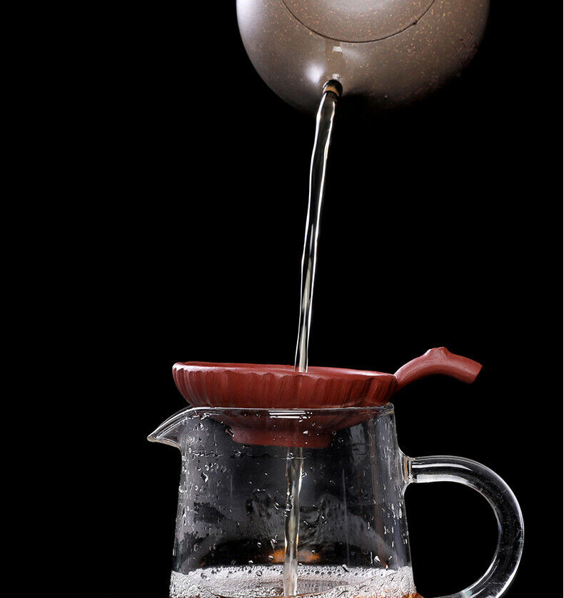 China Yixing Zisha handmade tea injector Zhu Kelai tea filter net filter-