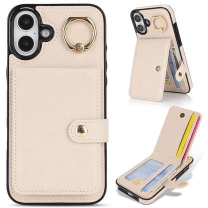 Apple16E anti-theft brush Samsung S25EDGE ring RFID anti-fall mobile phone cover