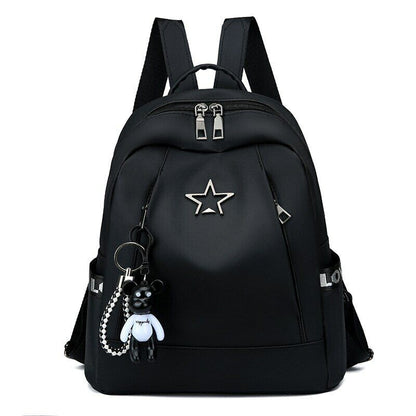 Oxford Cloth Schoolbag Solid Color Fashion Large Capacity Waterproof Bags Female