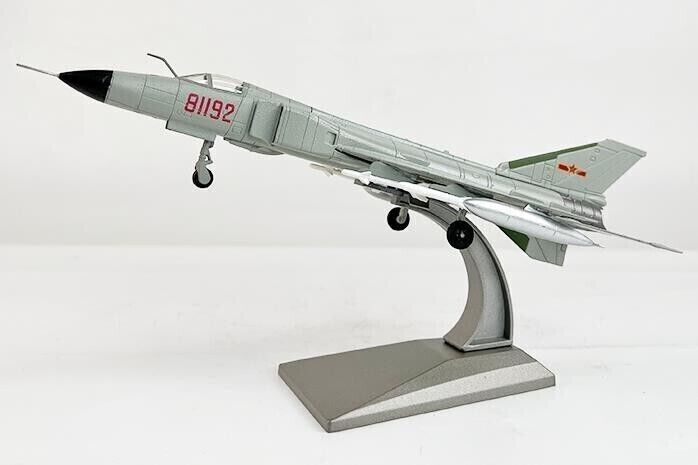 1:100 23CM J-8 Fighter Airplane Diecast Military Aircraft Plane Model