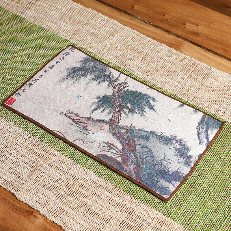 Chinese Painting Tea Table Absorbent Tea Cloth Kung Fu Rag Tea Towel Napkin