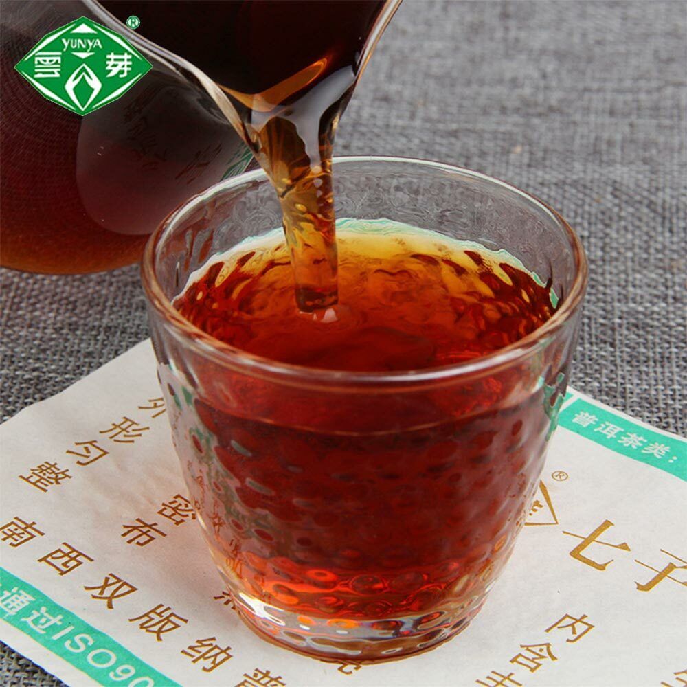 2005 Puwen Yunya Spring Pu-Erh Shu Puer Black "BI CHA BI" Ripe Puerh Tea 357g