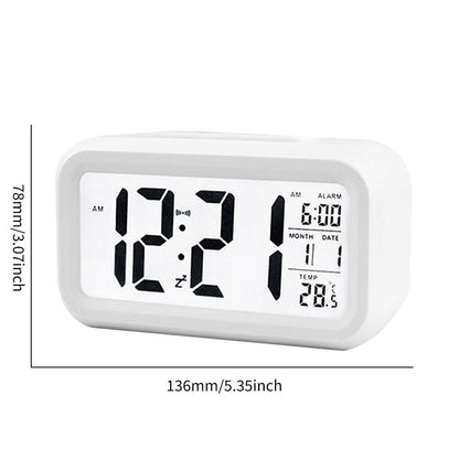 Alarm Clock LED Mini Student Electronic USB Rechargeable 100x50x30mm ABS Plastic