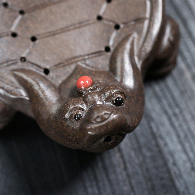 Turtle Design Holder For Tea Pot Yixing Clay Mat Creative Water Reservoir Mat