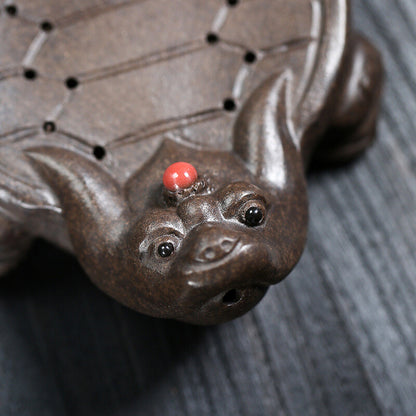 Turtle Design Holder For Tea Pot Yixing Clay Mat Creative Water Reservoir Mat